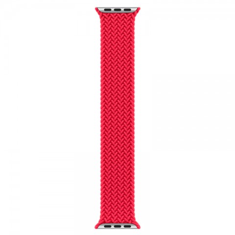 Монобраслет плетеный 38/40/41мм для Apple Watch, размер S, красный