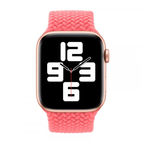 Монобраслет плетеный 38/40/41мм для Apple Watch, размер S, розовый-2