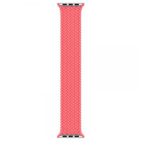 Монобраслет плетеный 38/40/41мм для Apple Watch, размер S, розовый