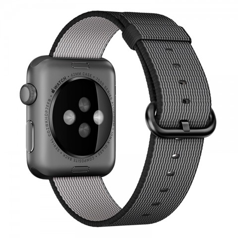 Ремешок из плетёного нейлона 38/40мм для Apple Watch, черный