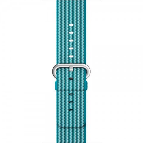 Ремешок из плетёного нейлона 38/40мм для Apple Watch, бирюзовый/серый-4