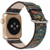 Ремешок кожаный с рисунком для Apple Watch 38/40мм Ремешок кожаный с рисунком для Apple Watch 38/40мм