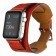 Ремешок кожаный широкий для Apple Watch 42/44мм, красный