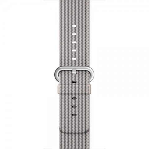 Ремешок из плетёного нейлона 42/44мм для Apple Watch, жемчужный-2