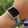 Ремешок нейлон-кожа 42/44мм для Apple Watch, радуга