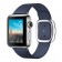 Ремешок кожаный с современной пряжкой 38/40мм для Apple Watch, размер М, синий