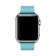 Ремешок кожаный с современной пряжкой 42/44мм для Apple Watch, размер М, голубой