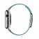 Ремешок кожаный с современной пряжкой 42/44мм для Apple Watch, размер М, голубой
