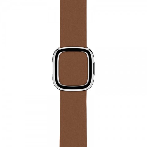 Ремешок кожаный с современной пряжкой 42/44мм для Apple Watch, размер М, коричневый