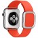 Ремешок кожаный с современной пряжкой 38/40мм для Apple Watch, размер М, красный
