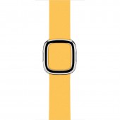 Ремешок кожаный с современной пряжкой 42/44мм для Apple Watch, размер М, желтый Ремешок кожаный с современной пряжкой 42/44мм для Apple Watch, размер М, желтый