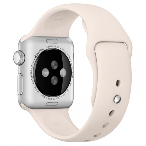 Спортивный ремешок для Apple Watch 42/44mm бежевый-2