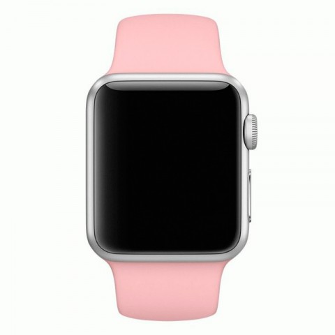 Спортивный ремешок для Apple Watch 42/44mm светло-розовый-1