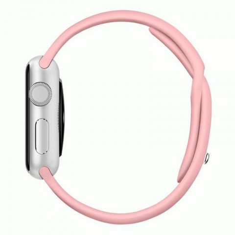 Спортивный ремешок для Apple Watch 42/44mm светло-розовый-4