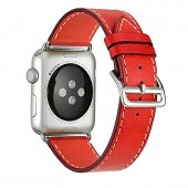 Ремешок кожаный классический для Apple Watch 38/40мм, красный Ремешок кожаный классический для Apple Watch 38/40мм, красный