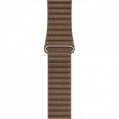 Ремешок кожаный с магнитной застежкой 42/44мм для Apple Watch, светло-коричневый Ремешок кожаный с магнитной застежкой 42/44мм для Apple Watch, светло-коричневый