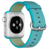Ремешок из плетёного нейлона 42/44мм для Apple Watch, бирюзовый/серый Ремешок из плетёного нейлона 42/44мм для Apple Watch, бирюзовый/серый