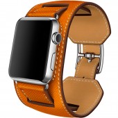 Ремешок кожаный широкий для Apple Watch 38/40мм, светло-коричневый Ремешок кожаный широкий для Apple Watch 38/40мм, светло-коричневый