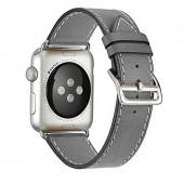 Ремешок кожаный классический для Apple Watch 38/40мм, серый Ремешок кожаный классический для Apple Watch 38/40мм, серый