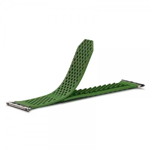 Ремешок силиконовый сетчатый для Apple Watch 42/44 мм, зеленый-2