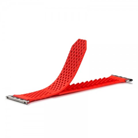 Ремешок силиконовый сетчатый для Apple Watch 42/44 мм, красный-3