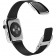Ремешок кожаный с современной пряжкой 42/44мм для Apple Watch, размер М, черный