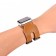 Ремешок кожаный с двойной пряжкой для Apple Watch 42/44мм, светло-коричневый