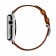Ремешок кожаный с двойной пряжкой для Apple Watch 42/44мм, светло-коричневый