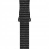 Ремешок кожаный с магнитной застежкой 38/40мм для Apple Watch, черный Ремешок кожаный с магнитной застежкой 38/40мм для Apple Watch, черный
