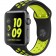 Спортивный ремешок Nike Style для Apple Watch 38/40mm черный/салатовый