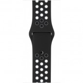 Спортивный ремешок Nike Style для Apple Watch 38/40mm черный/холодный-серый Спортивный ремешок Nike Style для Apple Watch 38/40mm черный/холодный-серый