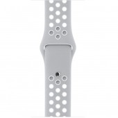Спортивный ремешок Nike Style для Apple Watch 38/40mm листовое серебро/белый Спортивный ремешок Nike Style для Apple Watch 38/40mm листовое серебро/белый