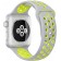 Спортивный ремешок Nike Style для Apple Watch 42/44mm листовое серебро/салатовый