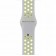 Спортивный ремешок Nike Style для Apple Watch 42/44mm листовое серебро/салатовый