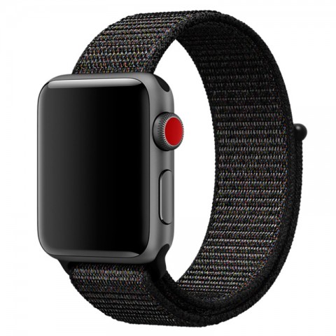 Браслет спортивный для Apple Watch 42/44 мм, черный-1