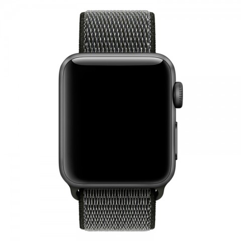 Браслет спортивный для Apple Watch 42/44мм, темно-оливковый-1