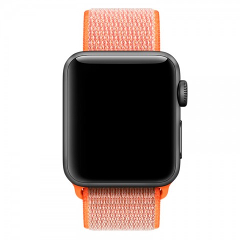 Браслет спортивный для Apple Watch 38/40мм, оранжевый шафран-2