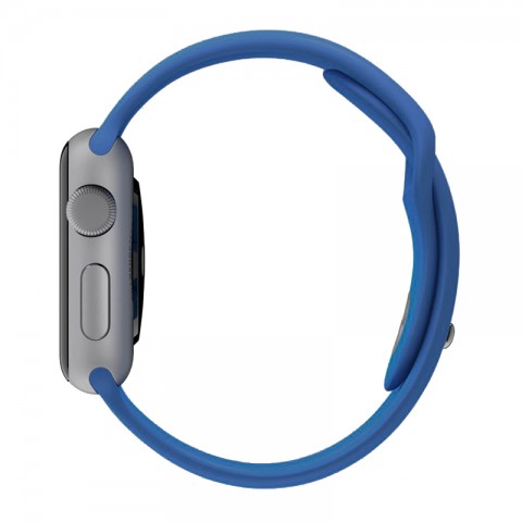 Спортивный ремешок для Apple Watch 42/44mm синий-3