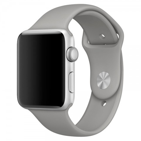 Спортивный ремешок для Apple Watch 42/44mm серый-3