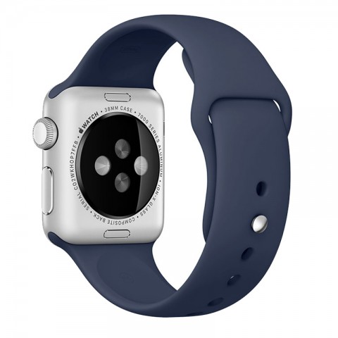 Спортивный ремешок для Apple Watch 38/40mm тёмно-синий-2