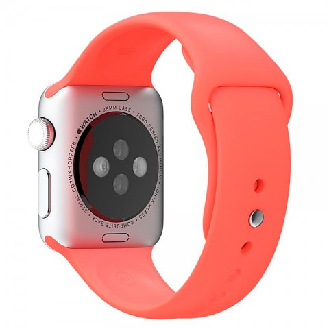 Спортивный ремешок для Apple Watch 42/44mm темно-розовый-3