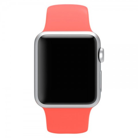 Спортивный ремешок для Apple Watch 42/44mm темно-розовый-1