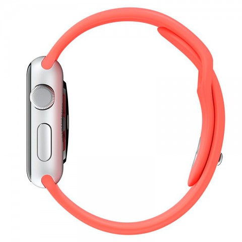 Спортивный ремешок для Apple Watch 42/44mm темно-розовый-4