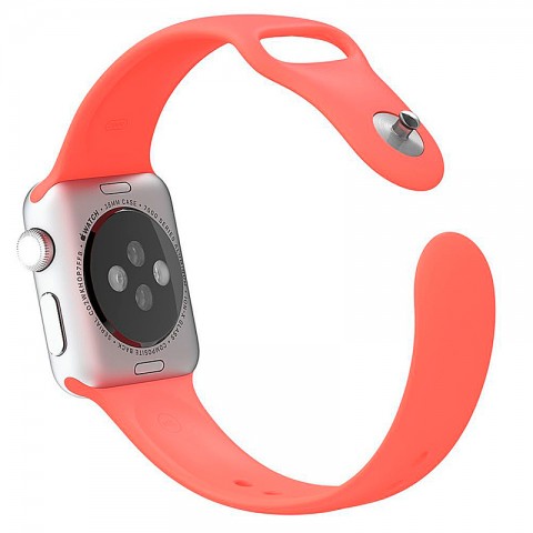 Спортивный ремешок для Apple Watch 42/44mm темно-розовый-5