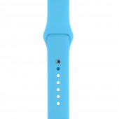 Спортивный ремешок для Apple Watch 38/40mm голубой Спортивный ремешок для Apple Watch 38/40mm голубой