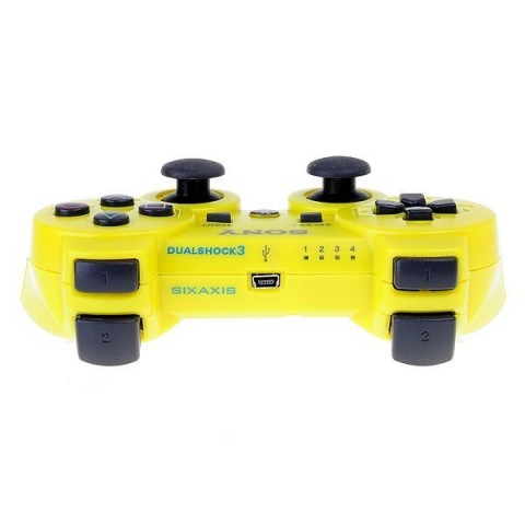 Игровой контроллер Dualshock 3 для PS3 желтый-1