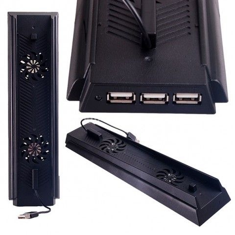 Вертикальная подставка для PS4 с охлаждением и USB-1