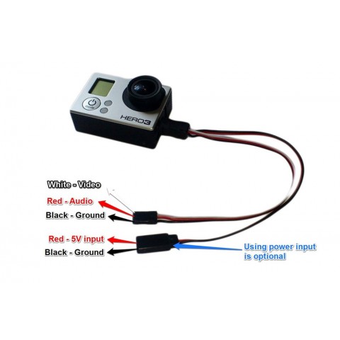 AV-кабель и кабель питания для Gopro-1