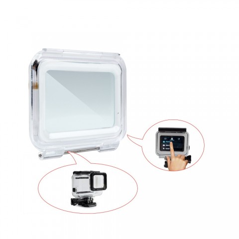 Бокс водонепроницаемый 60м для GoPro Hero 5/6/7 c Touch дверцей-3