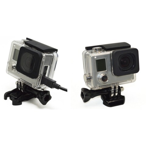 Бокс с отверстием под FPV кабель для GoPro Hero 3+/4 -1